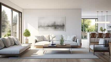 Fototapeta premium modern suburban home interior