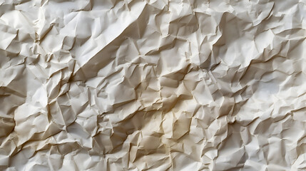 Obraz premium Textured Background of Crumpled Aged Paper with Natural Shadows