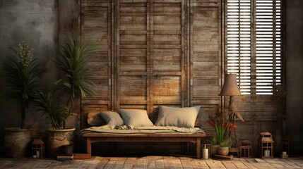 vintage shutters interior