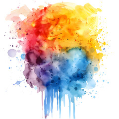 Vibrant Watercolor Explosion in High Resolution