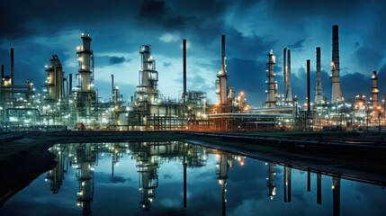 Naklejka premium production oil and gas background