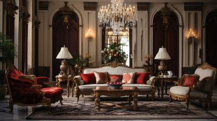 classic villa interior