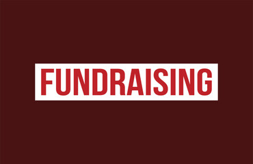 Fundraising red ribbon label banner.