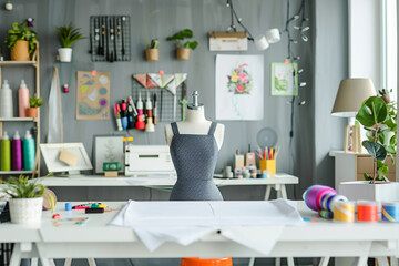 Sewing. Recycling Made by hand from home. sewing machine project .upcycling, recycling,diy,home sewing,Hobby, meditation,zero waste,recycling. Girl sews clothes home sewing machine, ecology zero waste