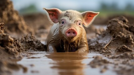 covered piglet pig farm