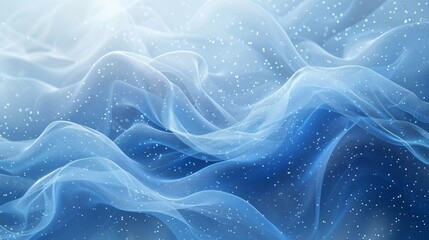 Blue Abstract Particle Business Technology Background
