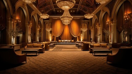 chandeliers venue interior