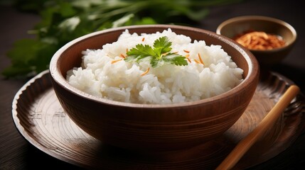 coconut boiled rice white