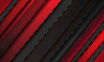 Obraz premium Modern Red and Black Diagonal Lines Background