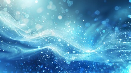 Blue Abstract Particle Business Technology Background