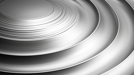 Obraz premium round metallic silver circle