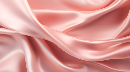 Obraz premium Pastel silk fabric smooth satin texture very delicate. A very lightweight viscose fabric with rich drapery and a smooth texture with a subtle matte sheen. background texture, pattern.