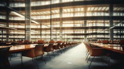 office blurred government building interior