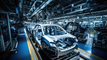 Fototapeta premium efficiency automobile car production