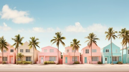 shades pastel houses