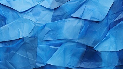 collage blue tissue paper