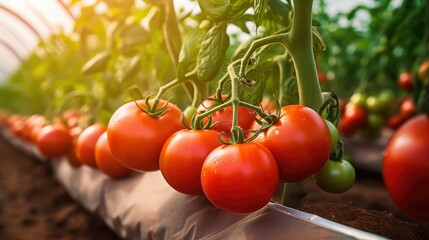 tomato background crop farm - Powered by Adobe