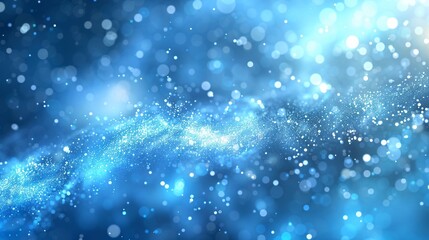 Blue Abstract Particle Business Technology Background