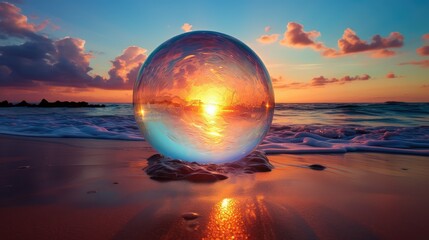 beach transparent sun