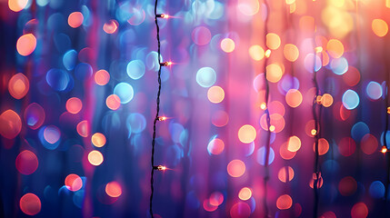 Abstract bokeh lights background