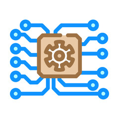 system integration analyst color icon vector. system integration analyst sign. isolated symbol illustration