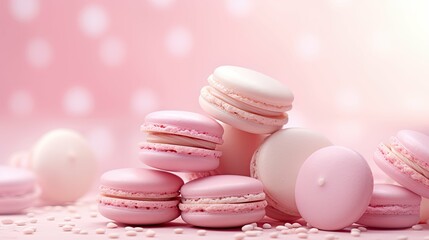 Obraz premium whimsical pastel pink background