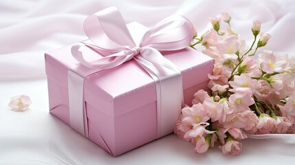 floral pink present
