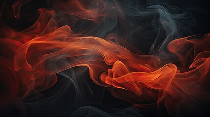 orange dark smoke background