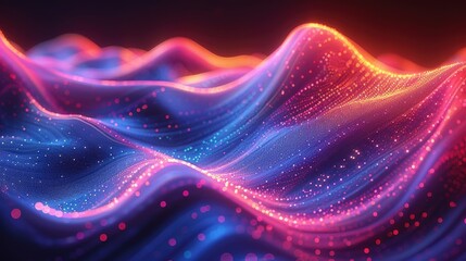 Fototapeta premium Radiant and Energetic Abstract Wallpapers with Bright and Wavy Patterns for a Modern Design