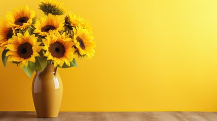 vase smiling yellow background