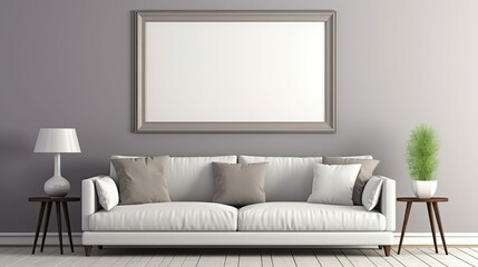 modern blank gray wall