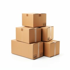 stack of cardboard boxes