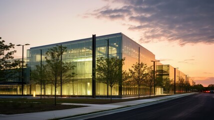 Obraz premium sun data center light