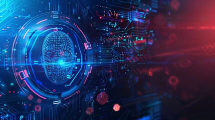 Fototapeta premium Technology concept background