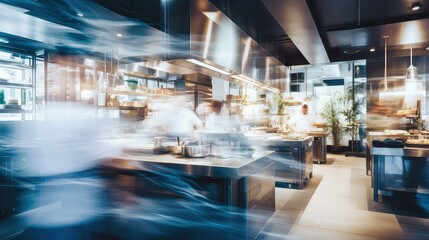 sleek blurred interior shelter