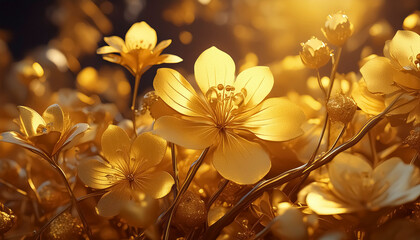 Golden blossoms