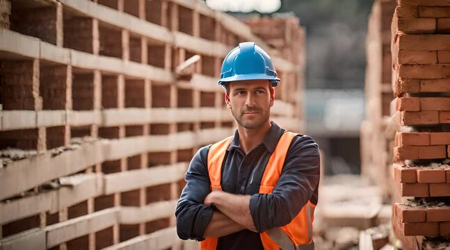 Maurer auf der Baustelle