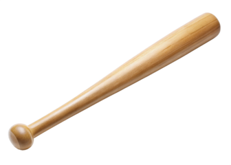 Isolated baseball wooden bat
