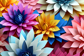 abstract background with flowers