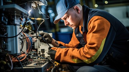 Obraz premium technician equipment repair