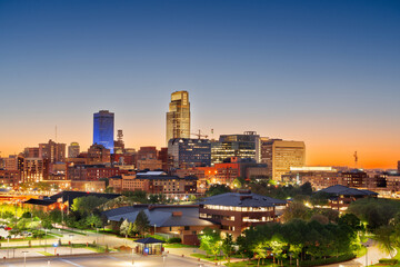 Omaha, Nebraska, USA Downtown Cityscape