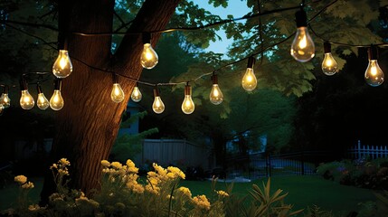 patio bulb string lights