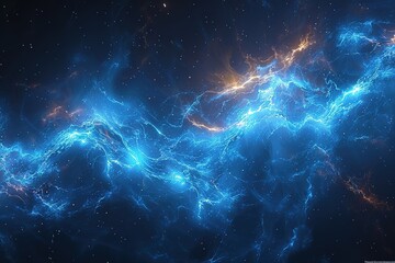 Fototapeta premium blue abstract universe space star galaxy energy science Electric Blue Background