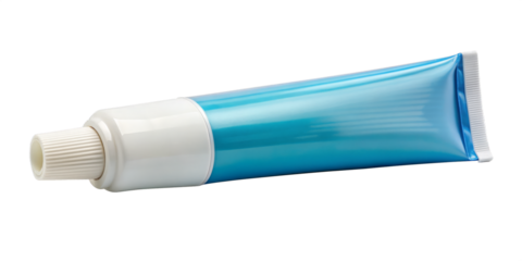 tube of toothpaste isolated on transparent background