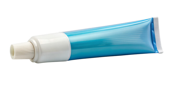 tube of toothpaste isolated on transparent background