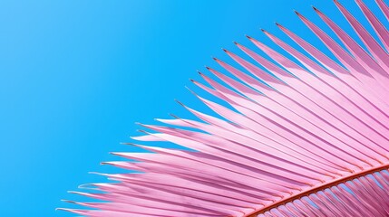 vibrant pink palm leaf