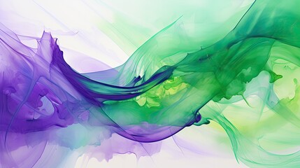 painting purple green abstract