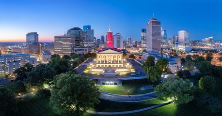 Nashville, Tennessee, USA Skyline at Blue Hour