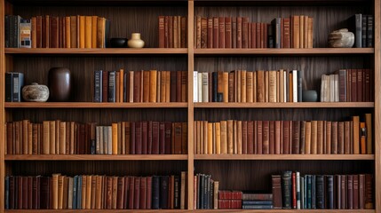 bookshelf brown wood