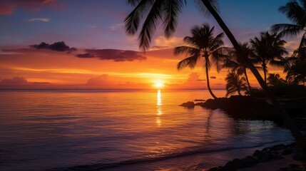 ocean sun half